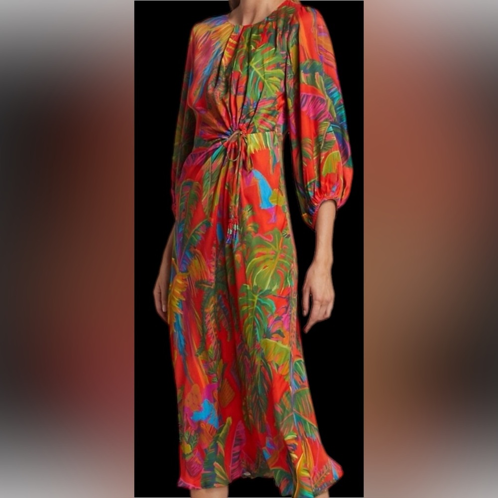 Farm Rio Urban Jungle Midi Dress
